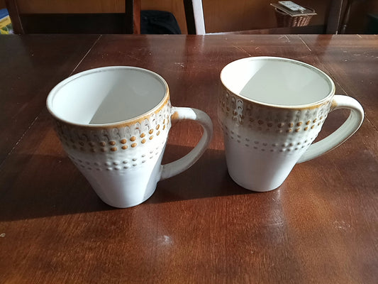 2 piece stoneware mug set