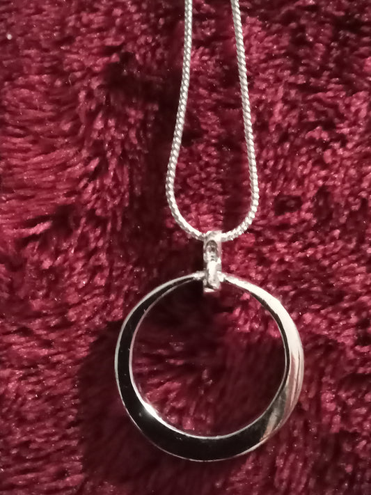 Genuine Silver Pendant Necklace