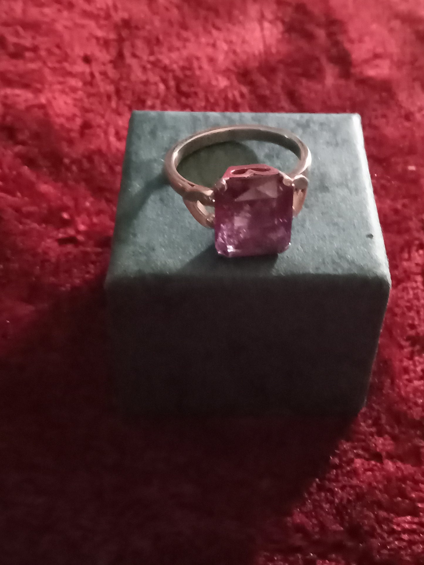 Genuine Silver Amethyst Ring