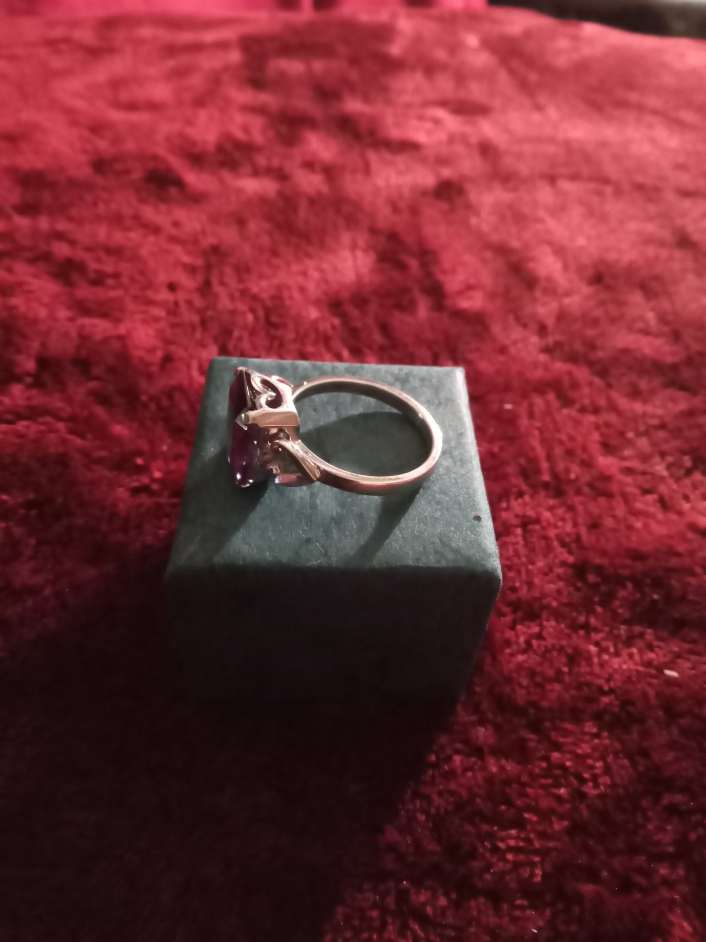 Genuine Silver Amethyst Ring