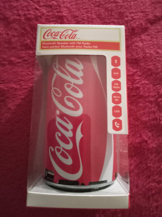 Coca Cola Can Bluetooth Speaker, with FM radio, Micro SD card USB, AUX