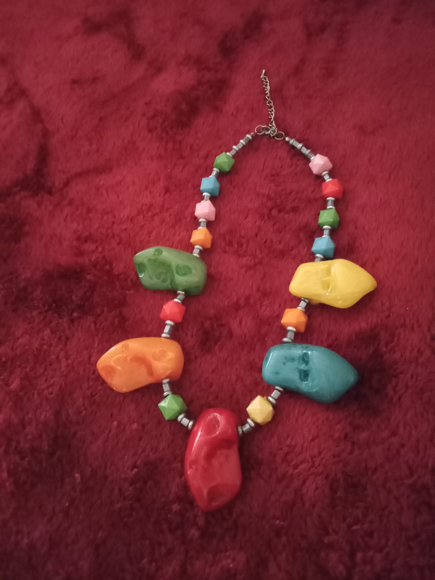 Multi colored Indian princess necklace