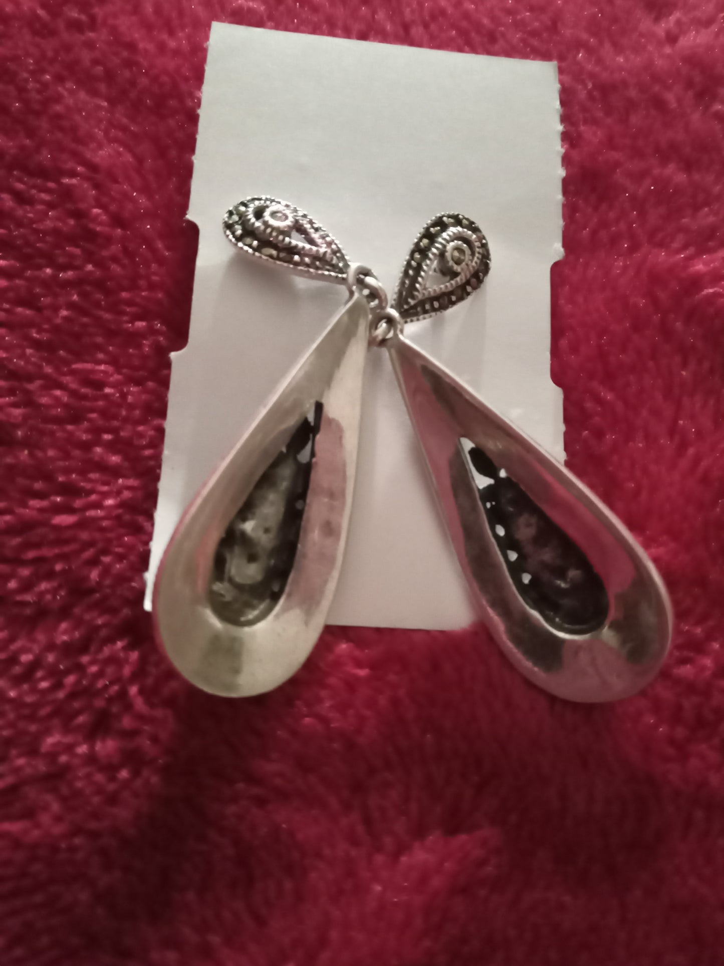 Antique Silvertone earrings