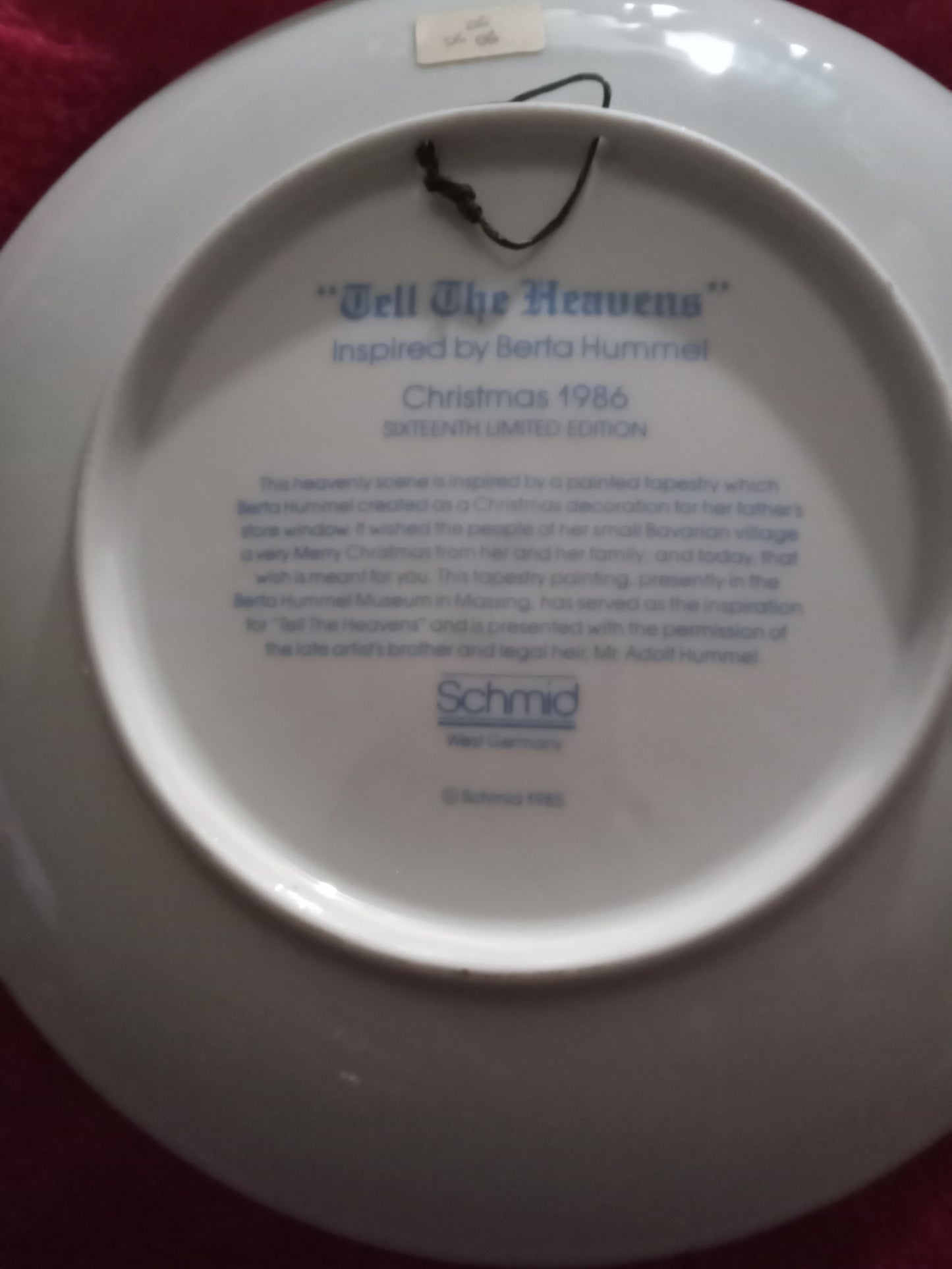 Limited Edition Christmas collectible plates